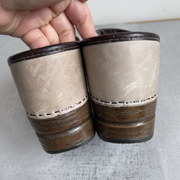 Dansko Professional Leather Mule Clogs Shoes Bone Women's 42- US 11.5 / 12 - Picture 7 of 16